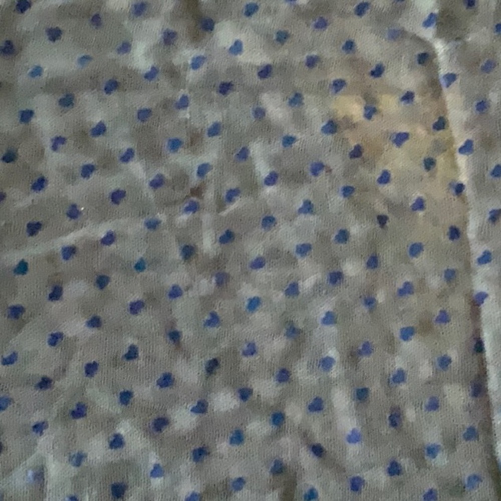 Blue Heart Sheer Scarf - Picture 4 of 7